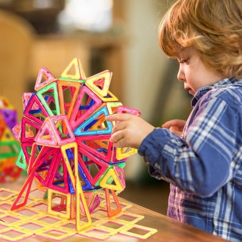 FLEXICRAFT™ - MONTESSORI MAGNETIC BLOCKS 100 Pcs