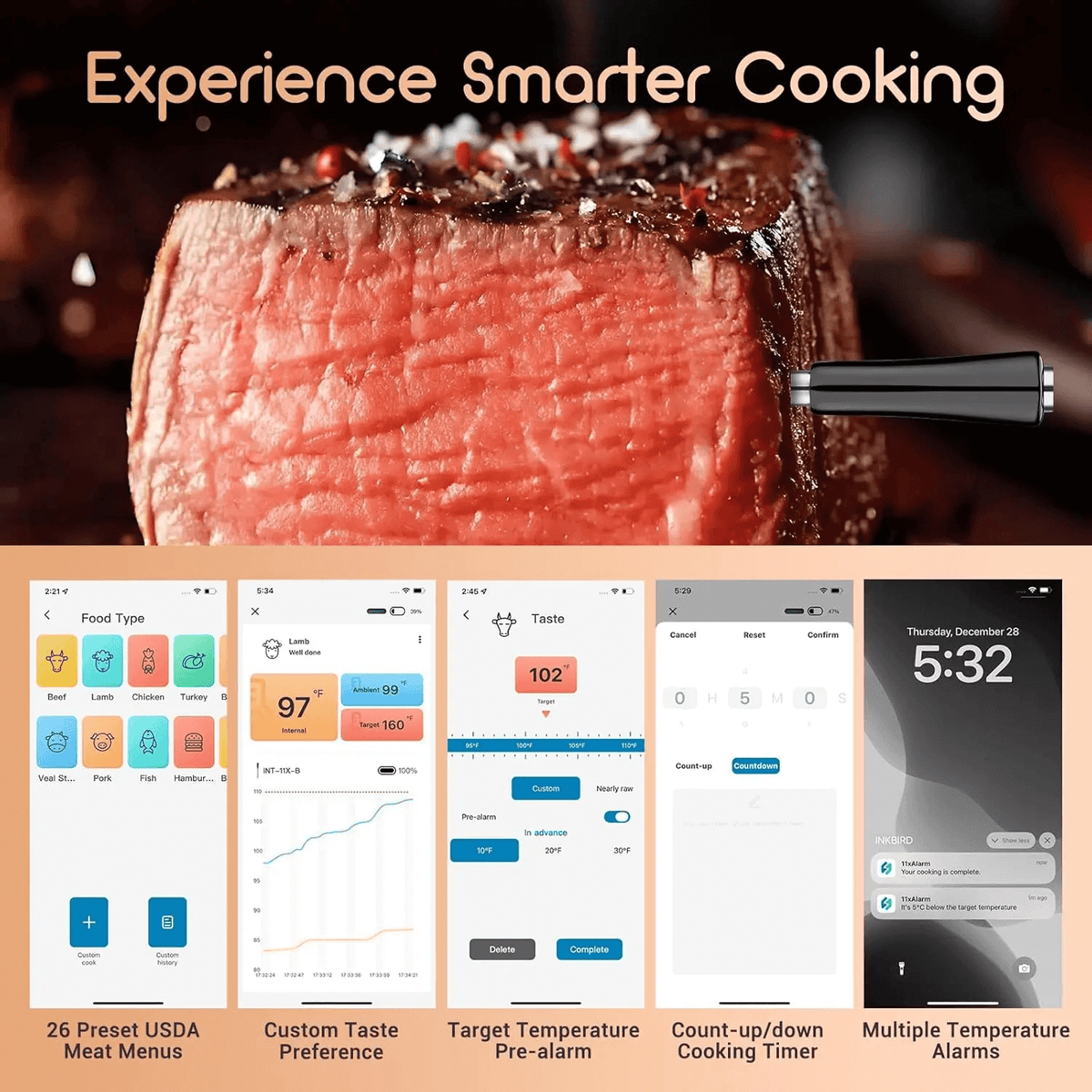 GRILLTRACK™ - WIRELESS MEAT THERMOMETER