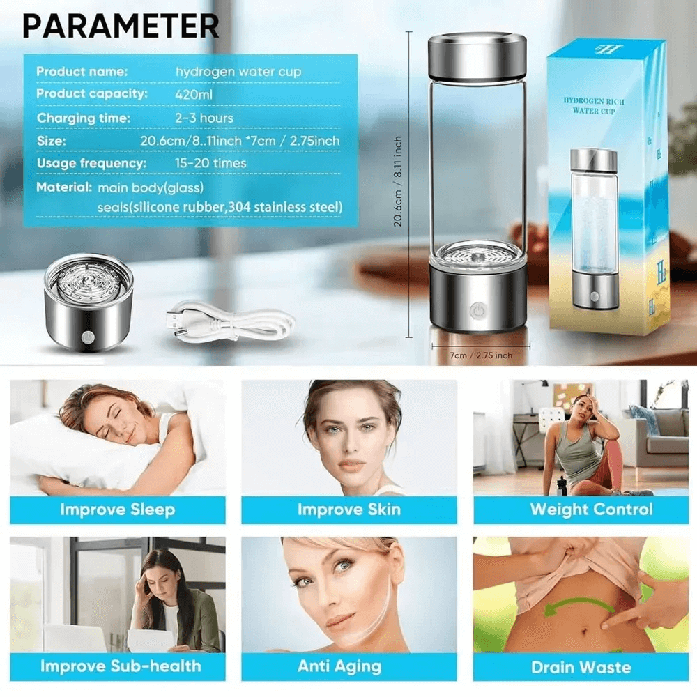 AQUAPOTENT™ - HYDROGEN WATER BOTTLE