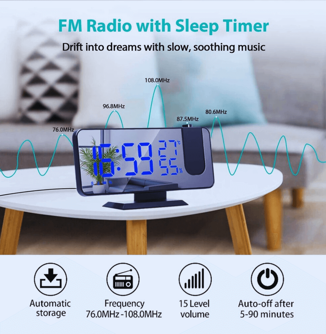 TIMEMASTER™ - PREMIUM PROJECTOR ALARM CLOCK