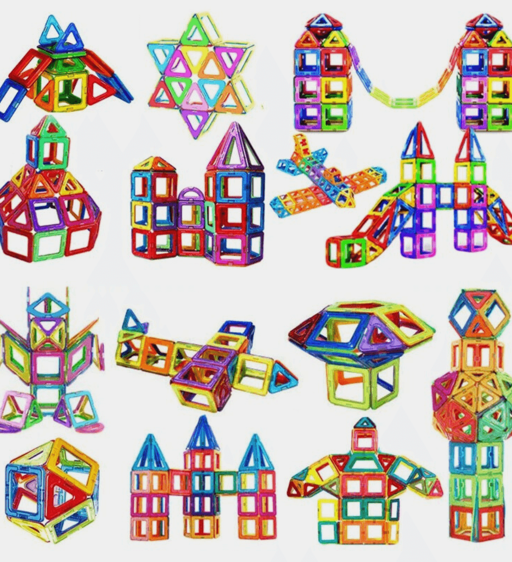 FLEXICRAFT™ - MONTESSORI MAGNETIC BLOCKS 100 Pcs
