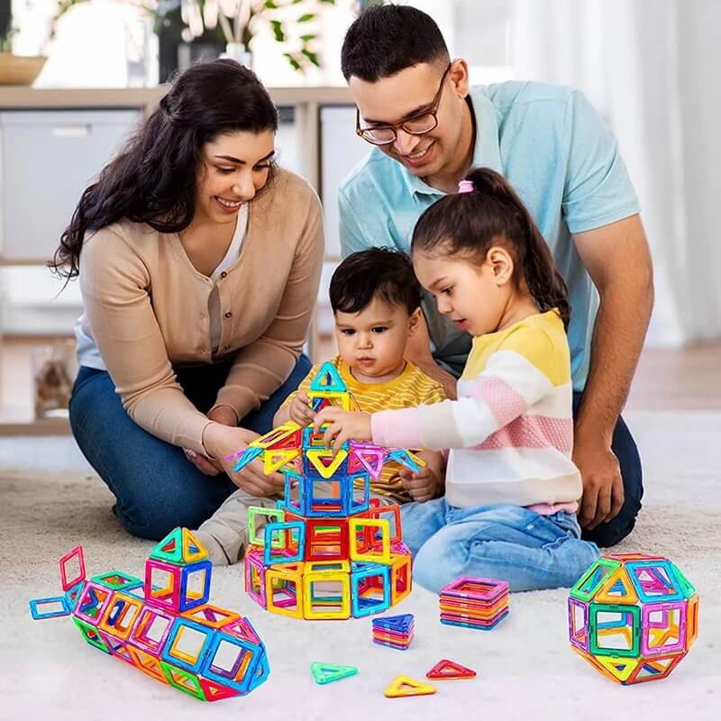 FLEXICRAFT™ - MONTESSORI MAGNETIC BLOCKS 50 Pcs