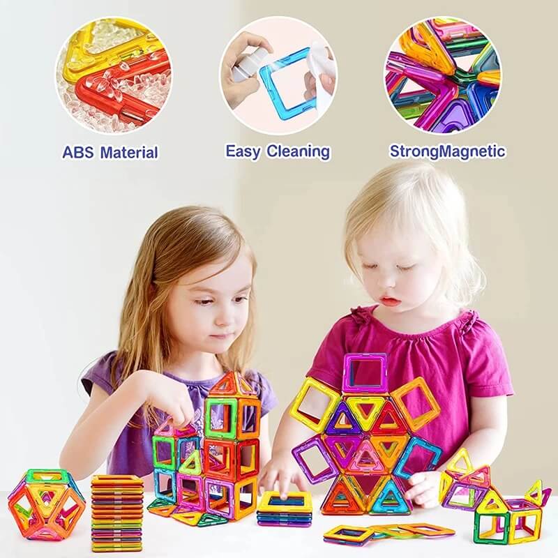 FLEXICRAFT™ - MONTESSORI MAGNETIC BLOCKS 50 Pcs