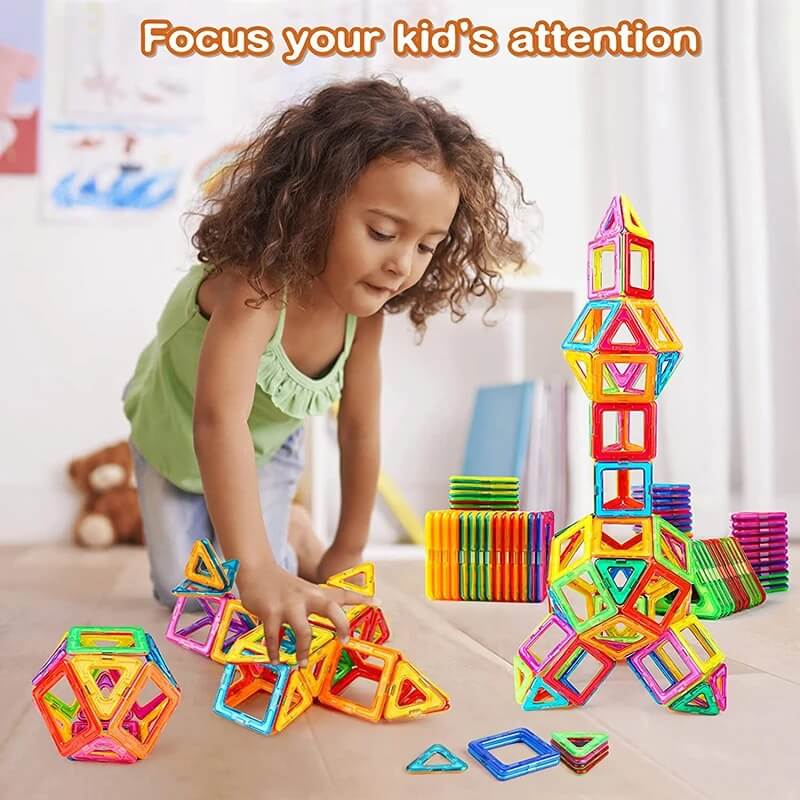 FLEXICRAFT™ - MONTESSORI MAGNETIC BLOCKS 100 Pcs