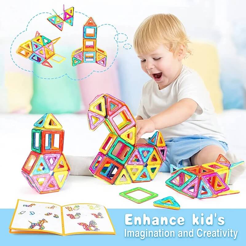 FLEXICRAFT™ - MONTESSORI MAGNETIC BLOCKS 50 Pcs