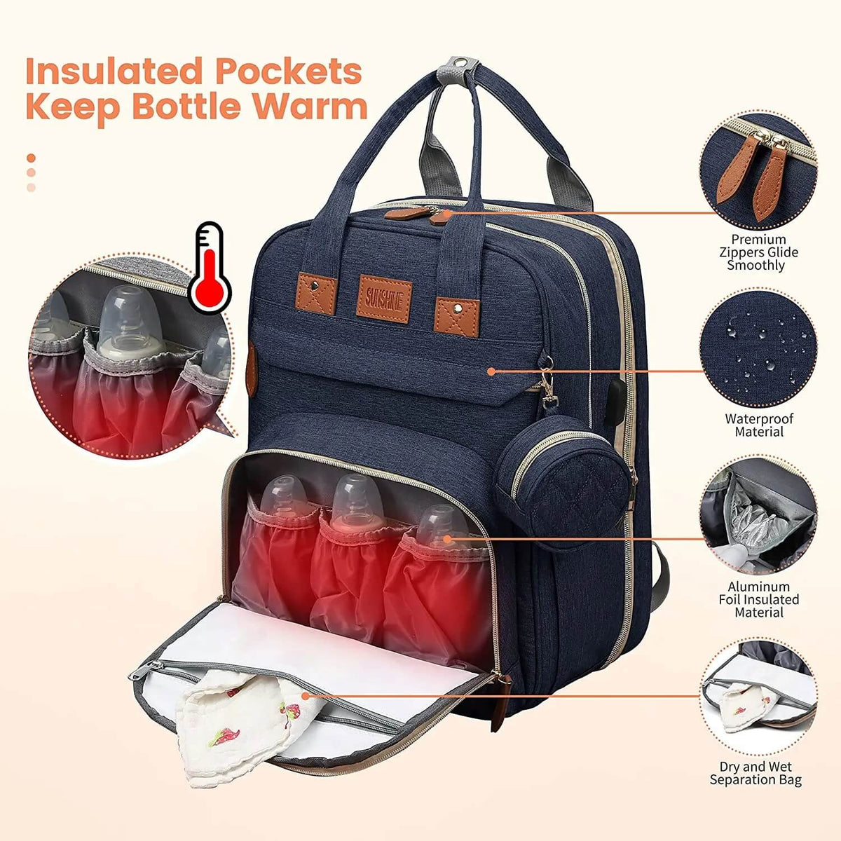 TravelNest™ - CHANGING STATION DIAPER BAG