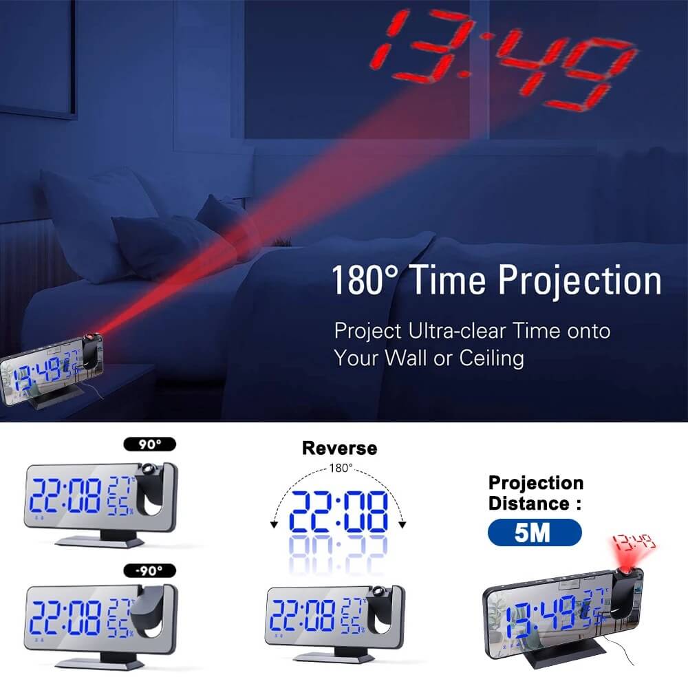 TIMEMASTER™ - PREMIUM PROJECTOR ALARM CLOCK