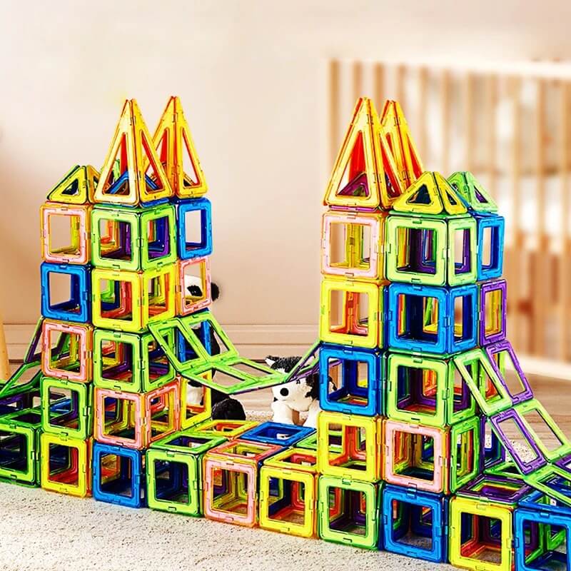FLEXICRAFT™ - MONTESSORI MAGNETIC BLOCKS 100 Pcs