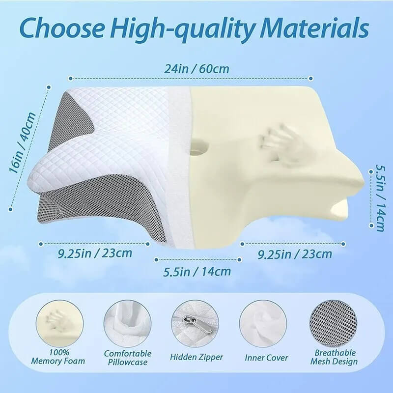 TRANQUIL CURVE™ - SUPPORTIVE MEMORY FOAM PILLOW