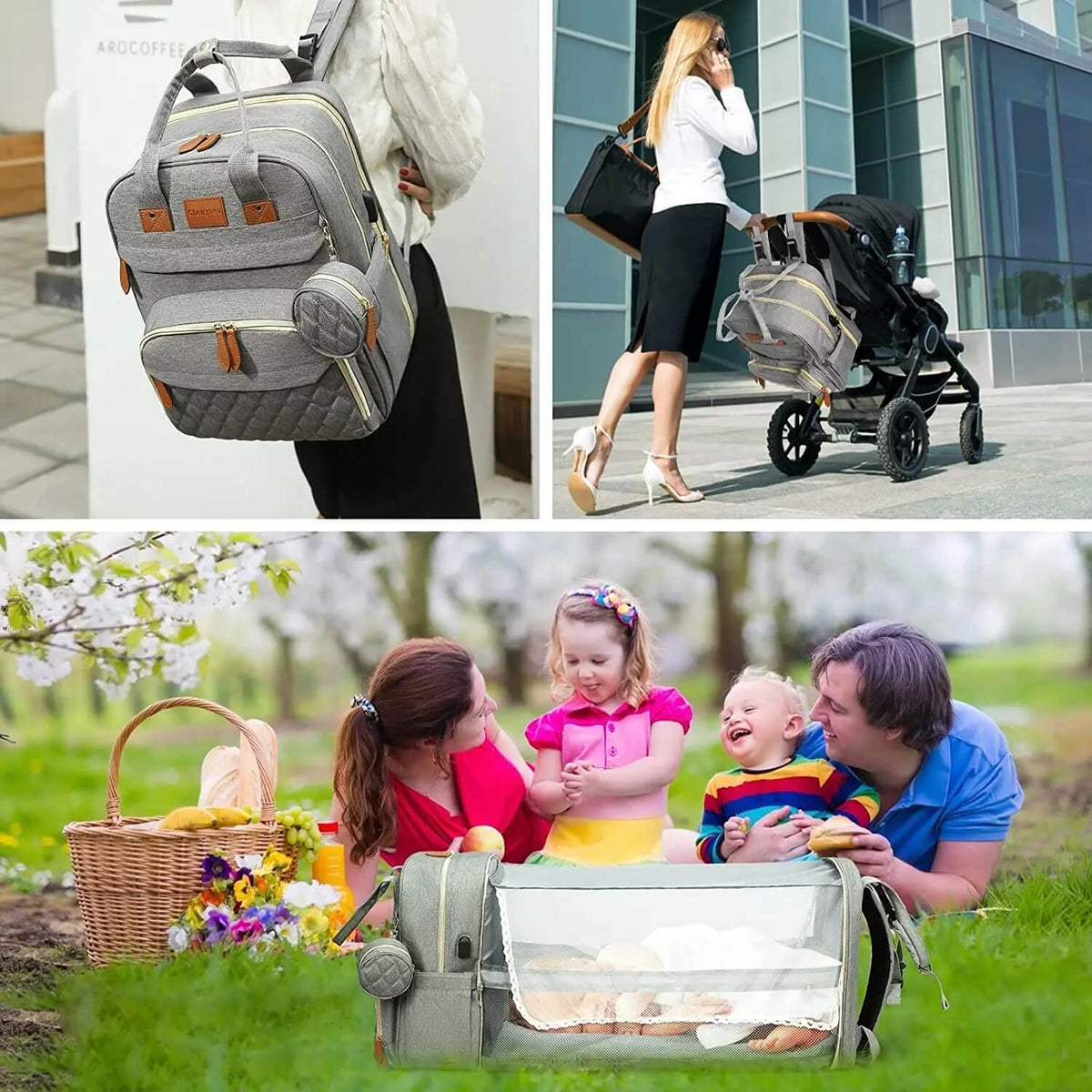 TravelNest™ - CHANGING STATION DIAPER BAG